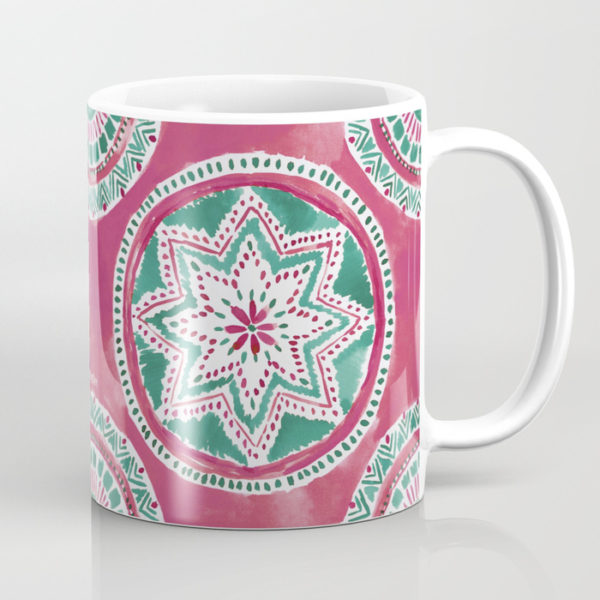 Holiday Red and Green MIGHTY MEDALLION Mandala – BARBARIAN by Barbra ...