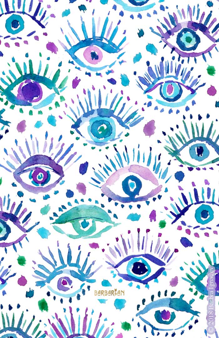 BRIGHT EYES All-Seeing Eye Illuminati Print · BARBARIAN | Barbra ...